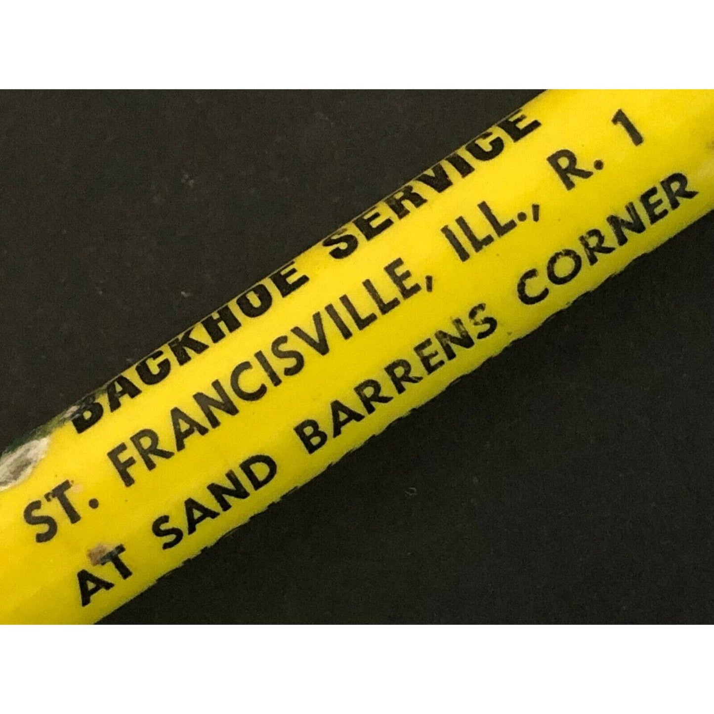 c1960's-70's Hunt's Cafe and Backhoe Service Pencil Francisville, ILL