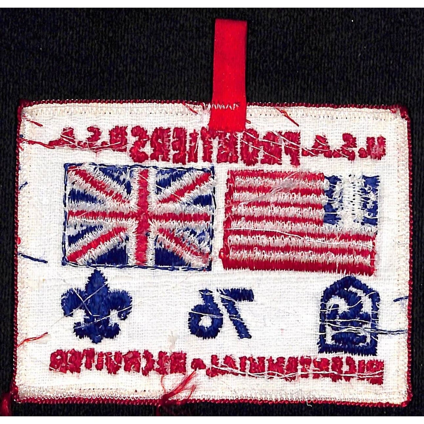 BSA Patch America's Bicentennial Flag Frontiers Union Jack 1976 Boy Scouts NOS