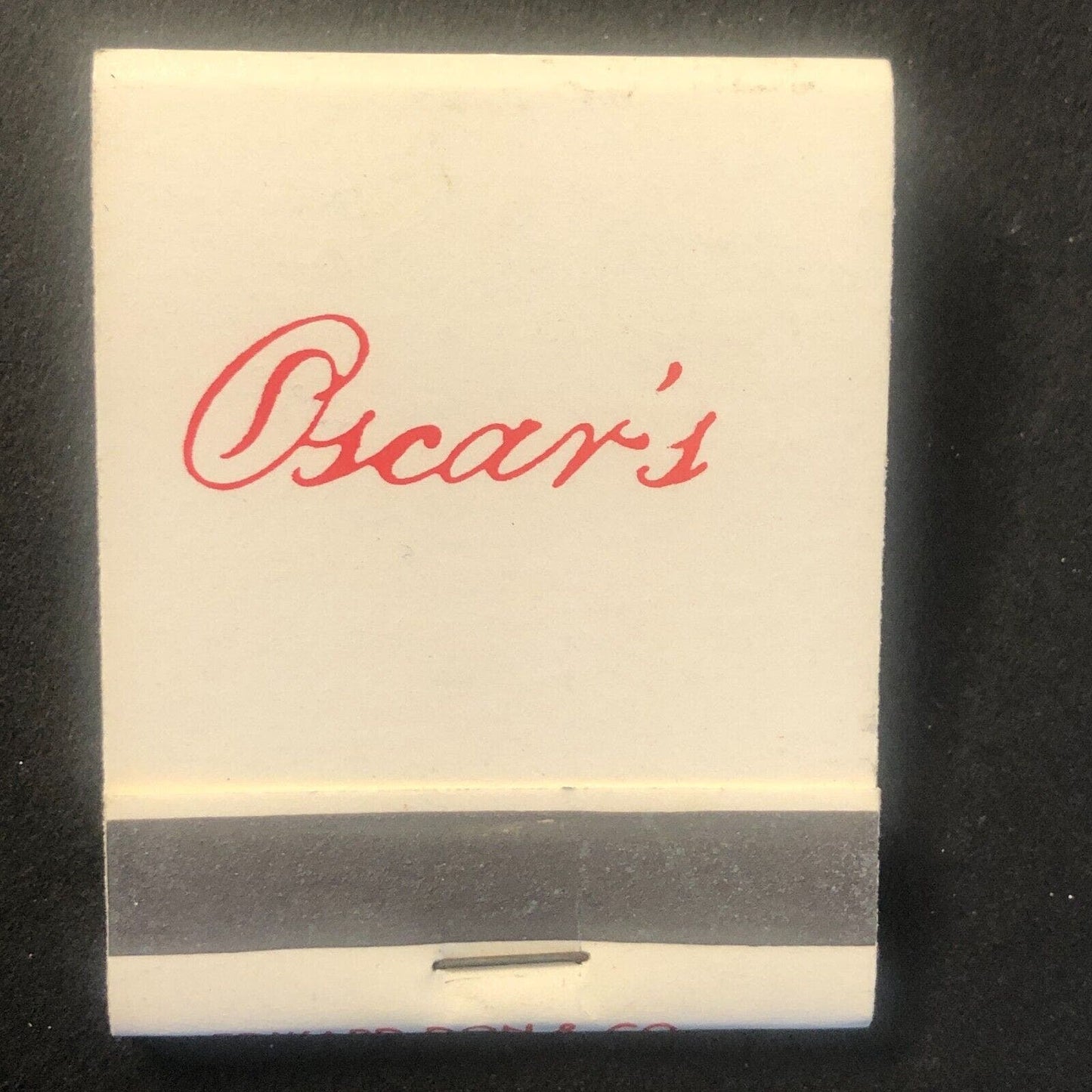 Oscar's Restaurant Morton Grove, IL Full Vintage Matchbook c1960's-73 VGC