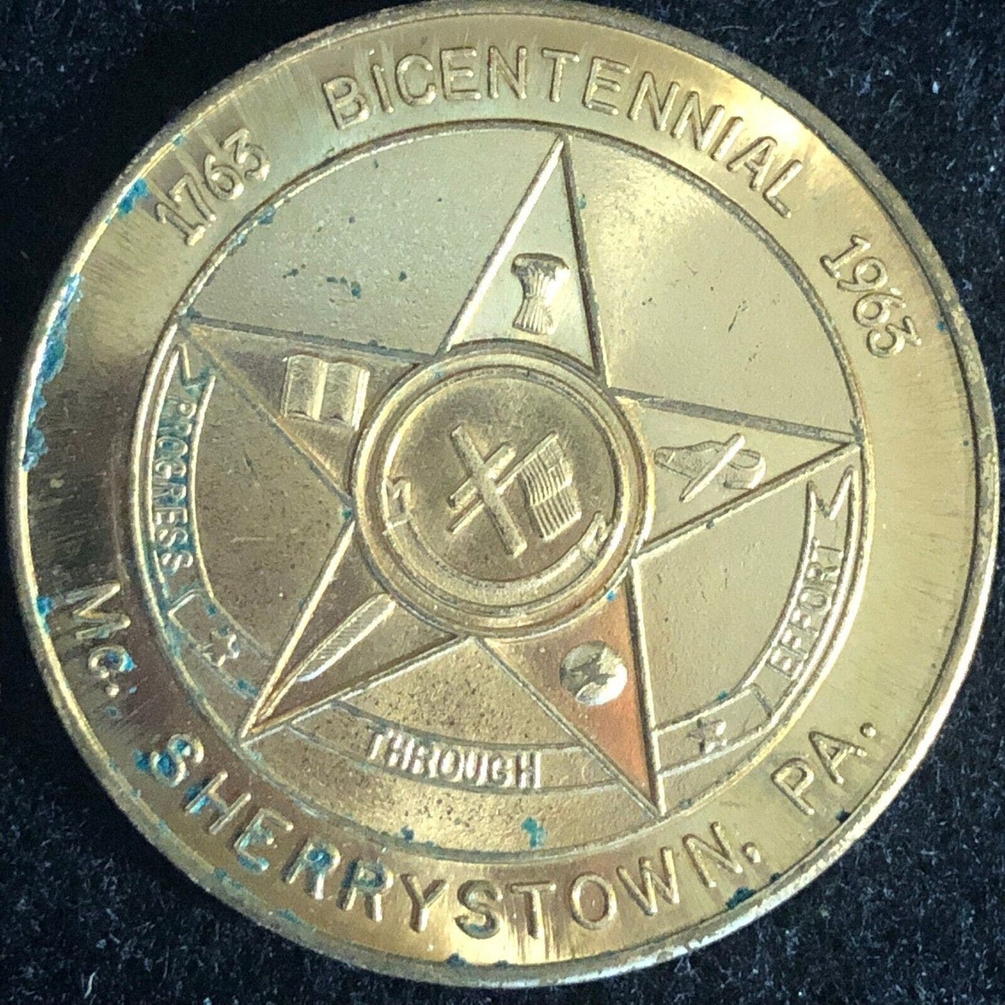 Adams County National Park Sherrystown 50c in Trade Bicentennial Token 34mm 1963