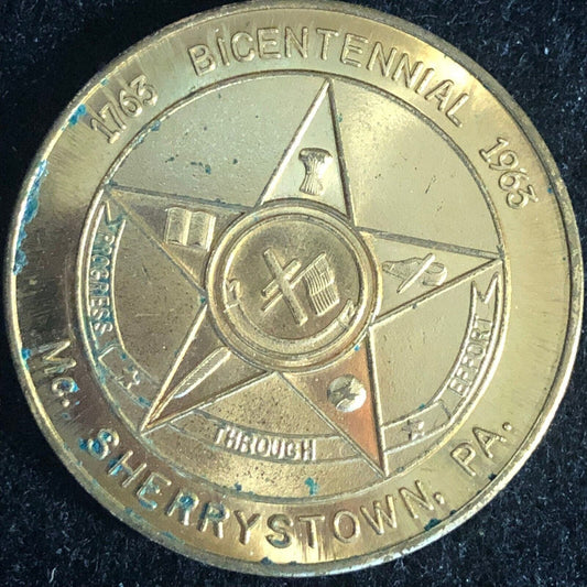 Adams County National Park Sherrystown 50c in Trade Bicentennial Token 34mm 1963