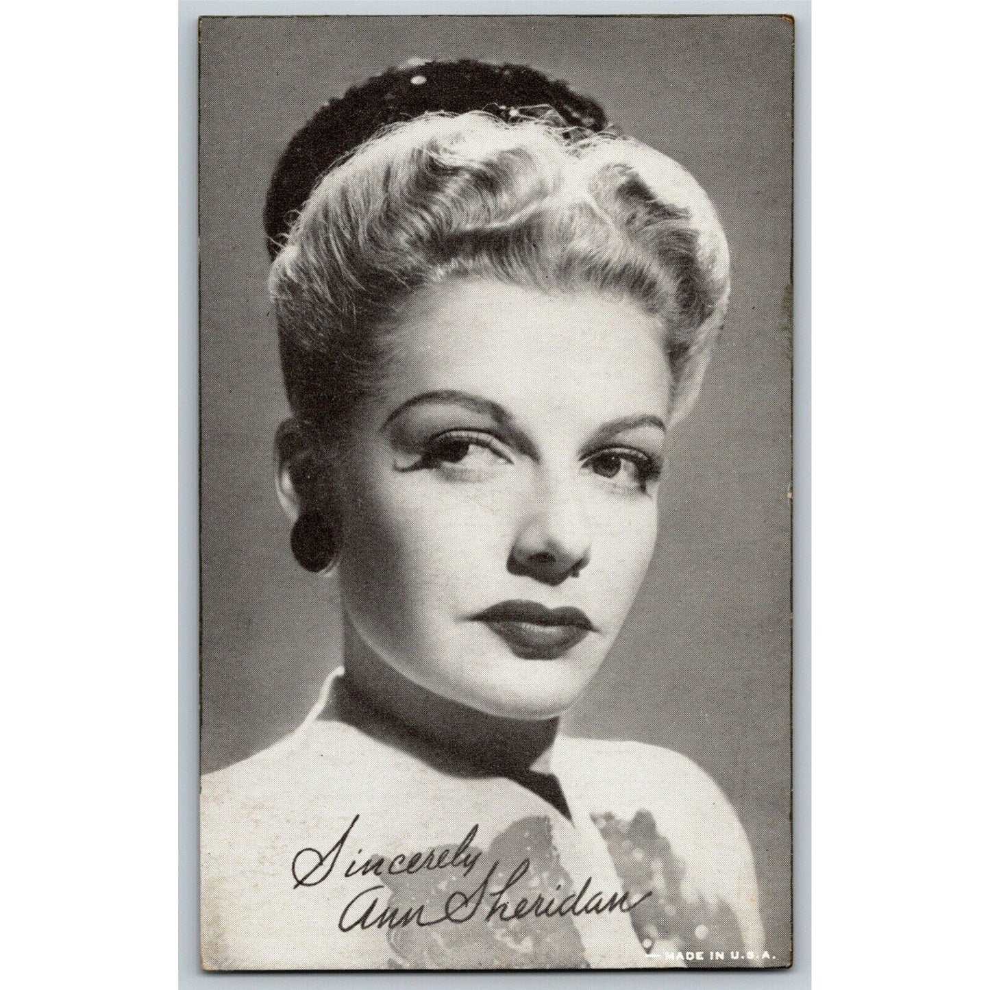 Ann Sheridan Leading Lady Movie Star Arcade Card - Ken Prag Coll. EXC