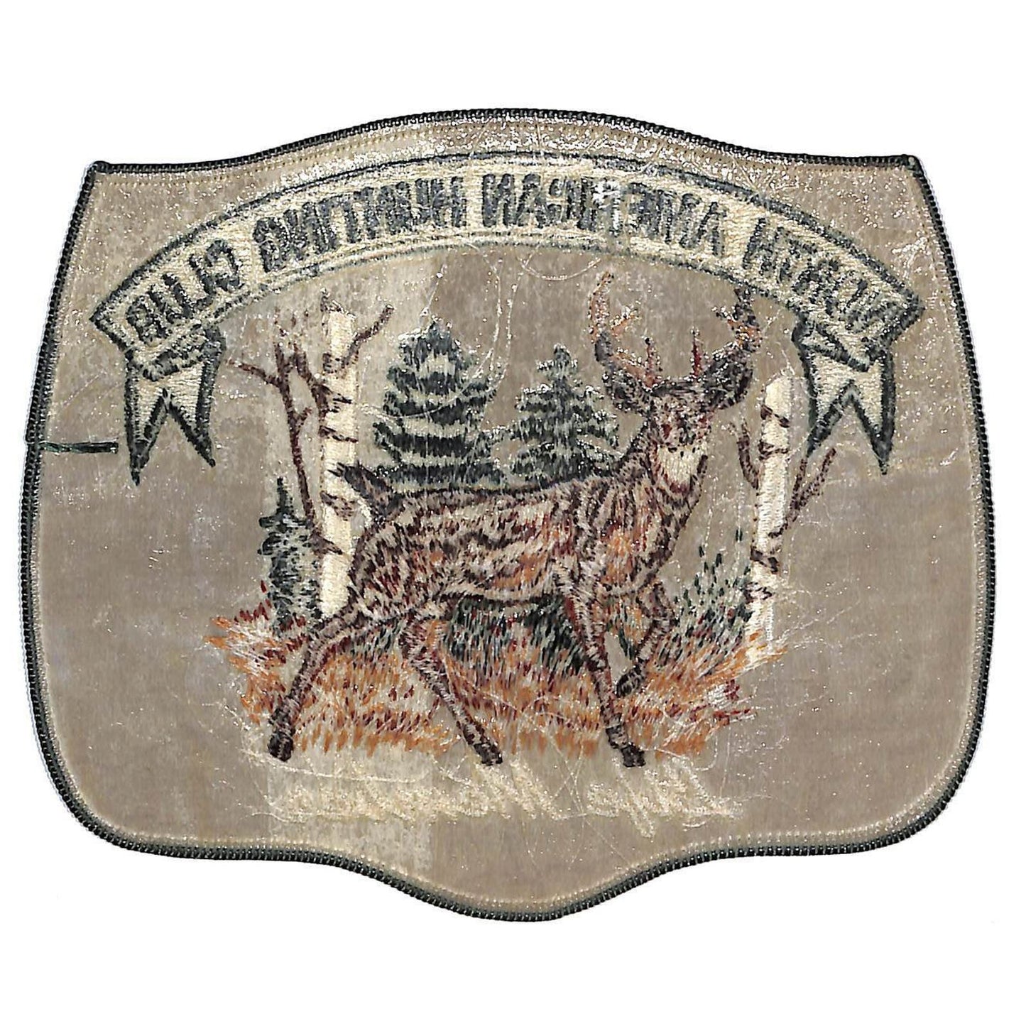 North American Hunting Club Large Vintage Embroidered Patch c1970's-80's VGC