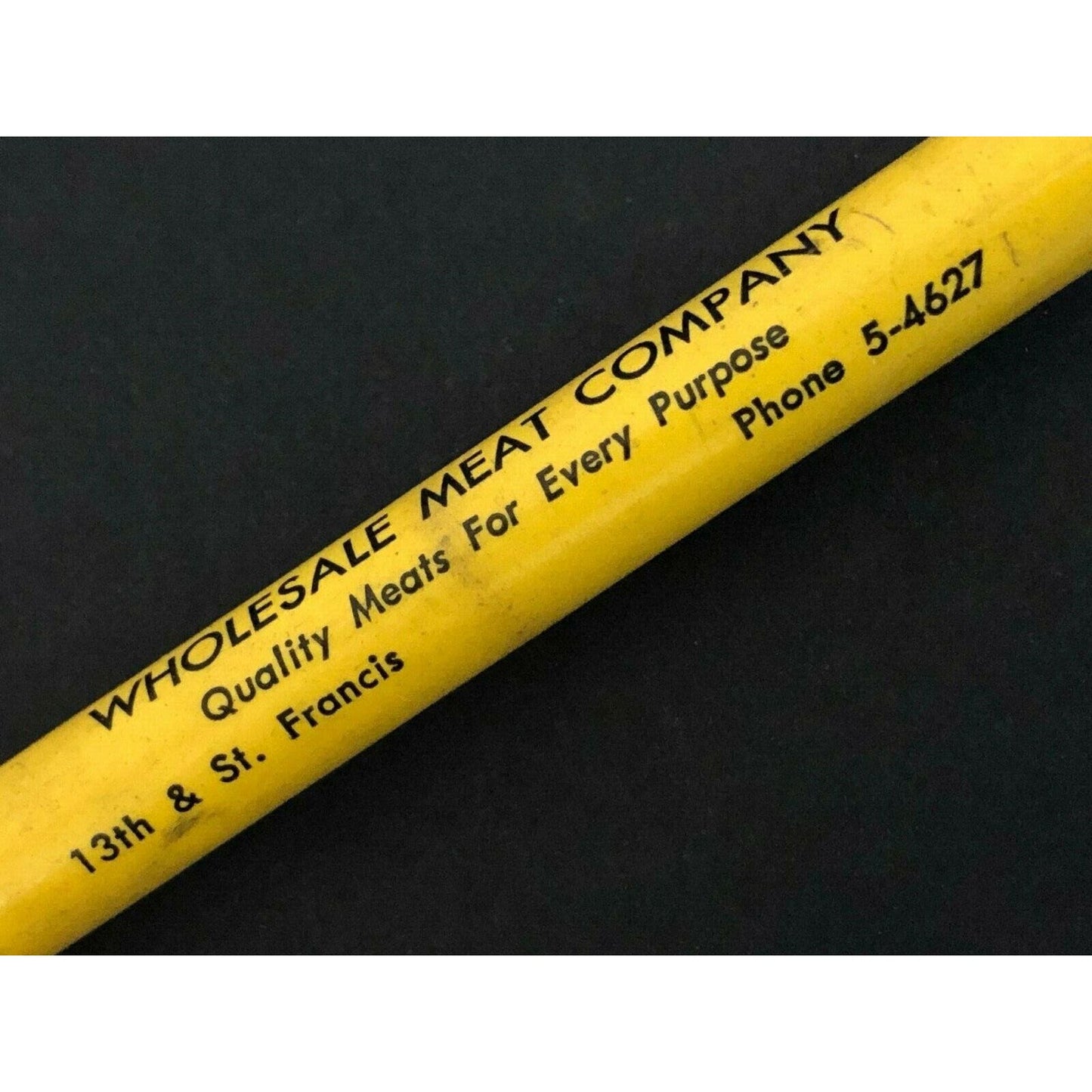 c1940's-50's Carl Bell's Wholesale Meat Wichita ? Mechanical Advertising Pencil
