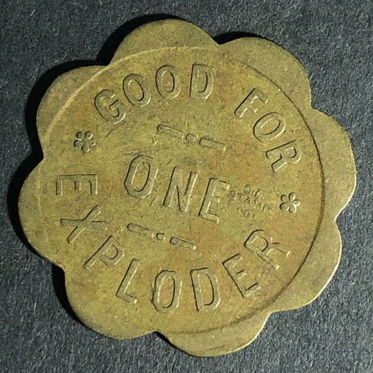 Mohrland Mercantile Co. Utah "G/F One Exploder" (Explosives) Token 28mm c1920's