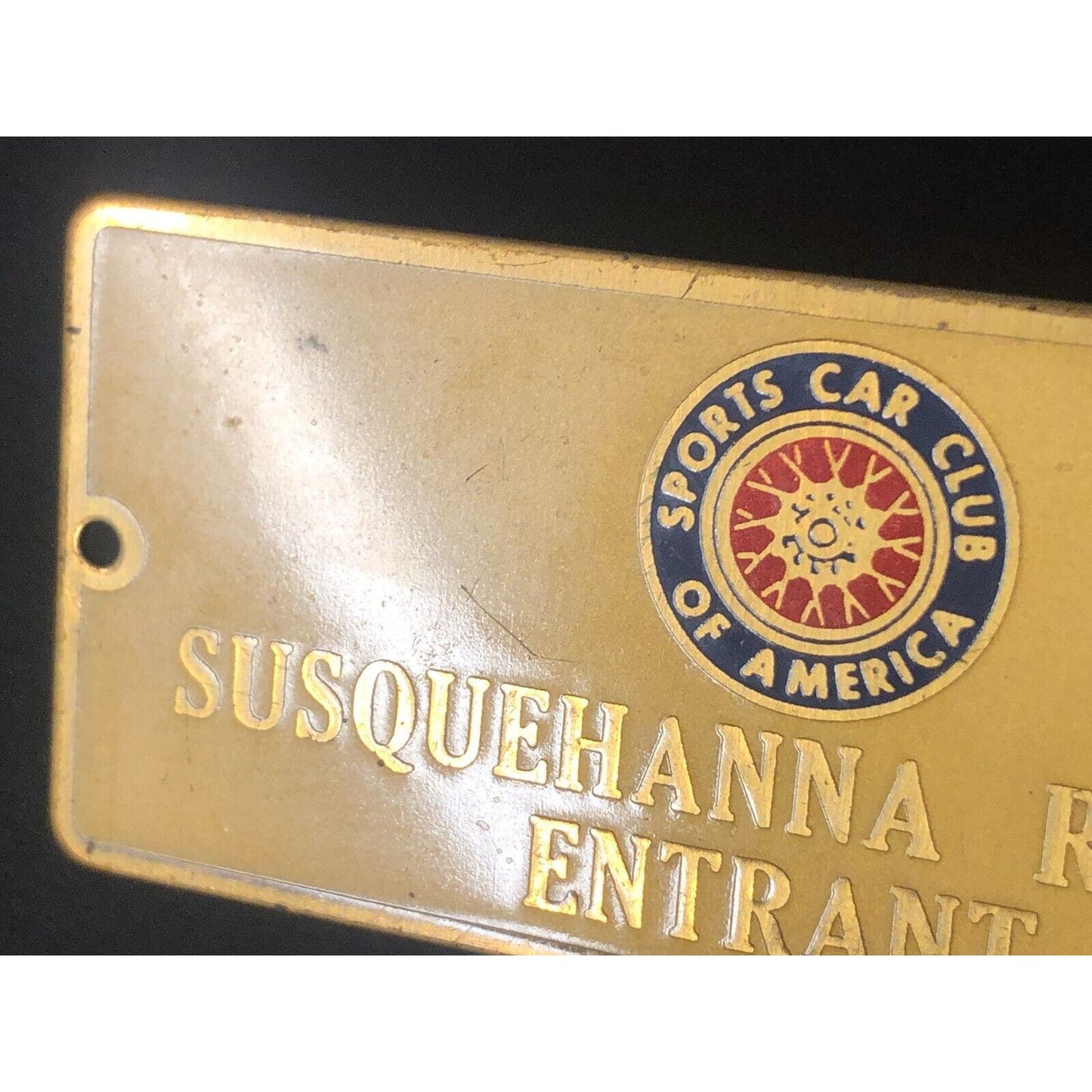 SCCA Susquehanna Region Entrant c1959-60's Racing Dash Wall Plaque