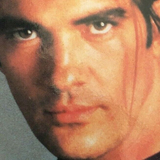 Antonio Banderas Promotional 3" dia. Pin Back Button for "Desperado" Movie VGC