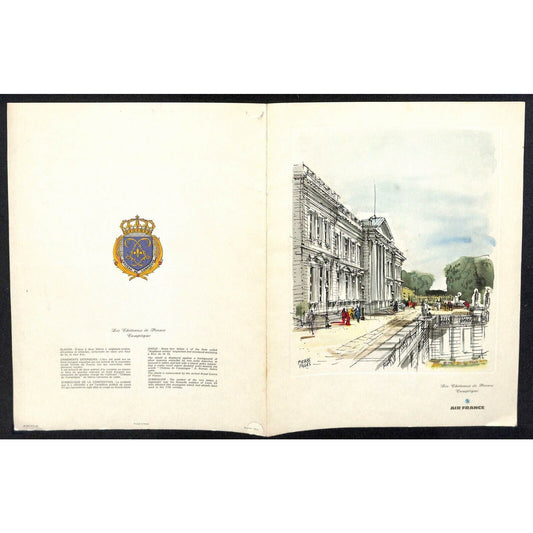 1965 Air France "German Club of Hollywood" Special Flight Frankfurt Dinner Menu