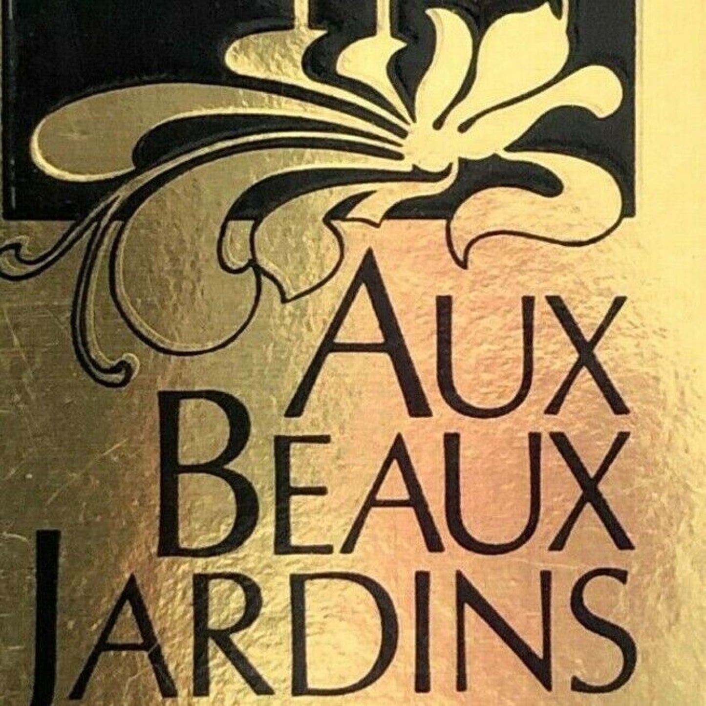 c1980's-90's Wooden Matchbox Matchbook Aux Beaux Jardins Restaurant Stamford, CT