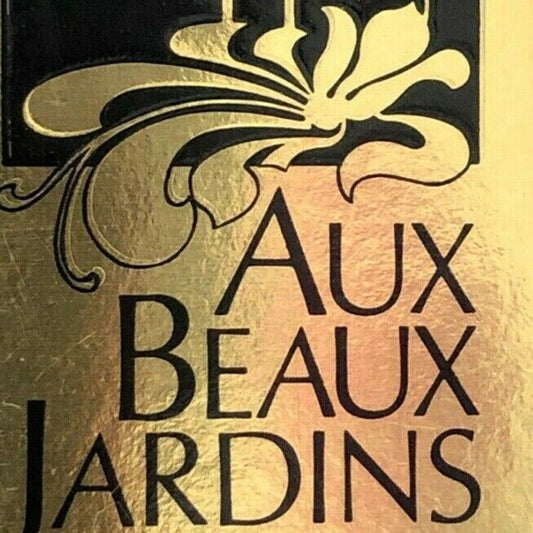 c1980's-90's Wooden Matchbox Matchbook Aux Beaux Jardins Restaurant Stamford, CT