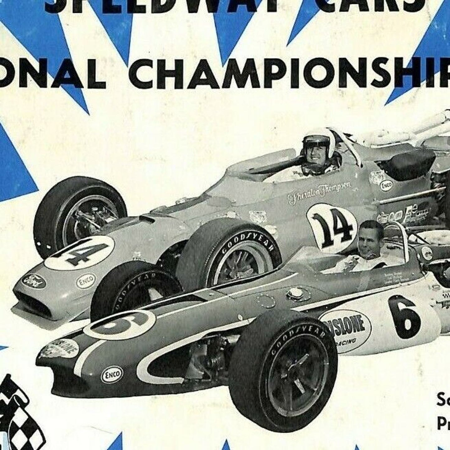 Scarce Jun 9 1968 USAC Rex Mays Classic Auto Racing Program Wisconsin Speedway