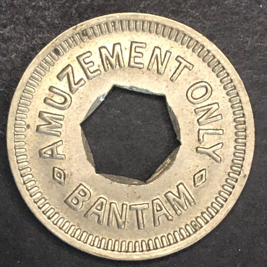 Bantam Amuzment Only Amusement Trade Token Brass 21mm