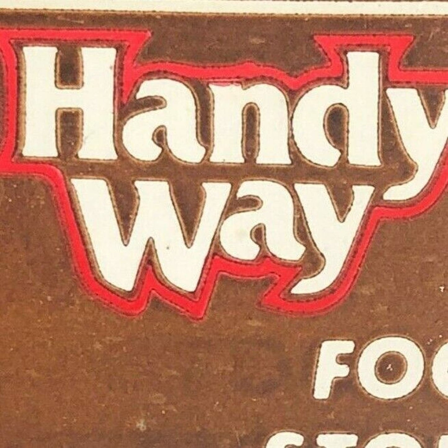 70's-80's Full Matchbook "Handy Way Food Stores Bakery Deli"