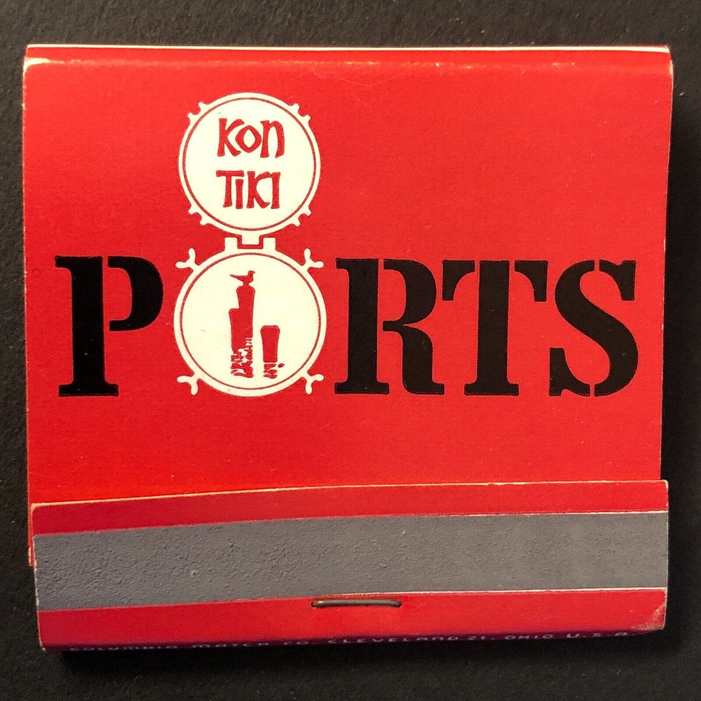 Kon Tiki Ports Dallas Vintage Full Matchbook c1960's-73 VGC