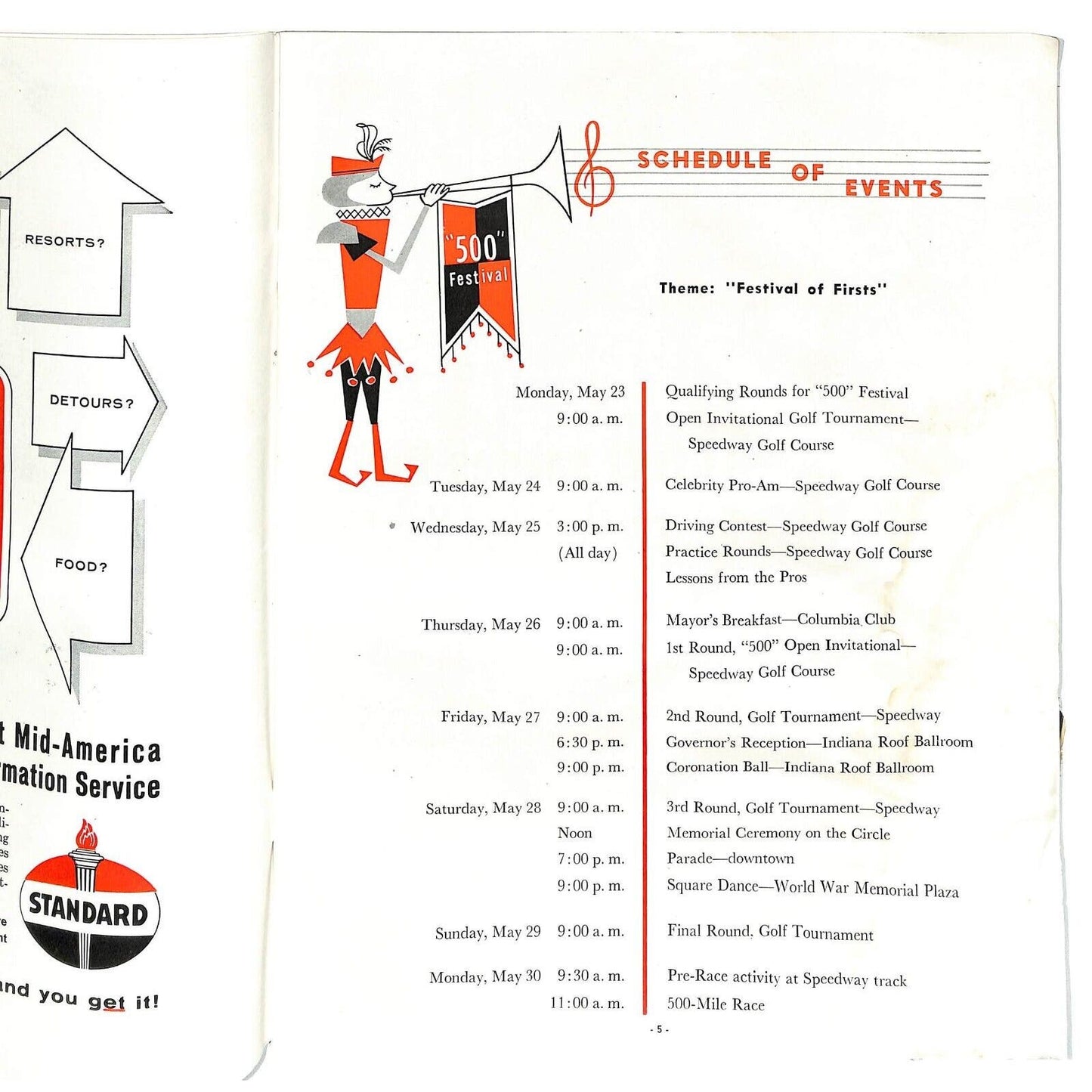 1960 "500" Festival Program +100pp - INDY 500 - Many Local Ads