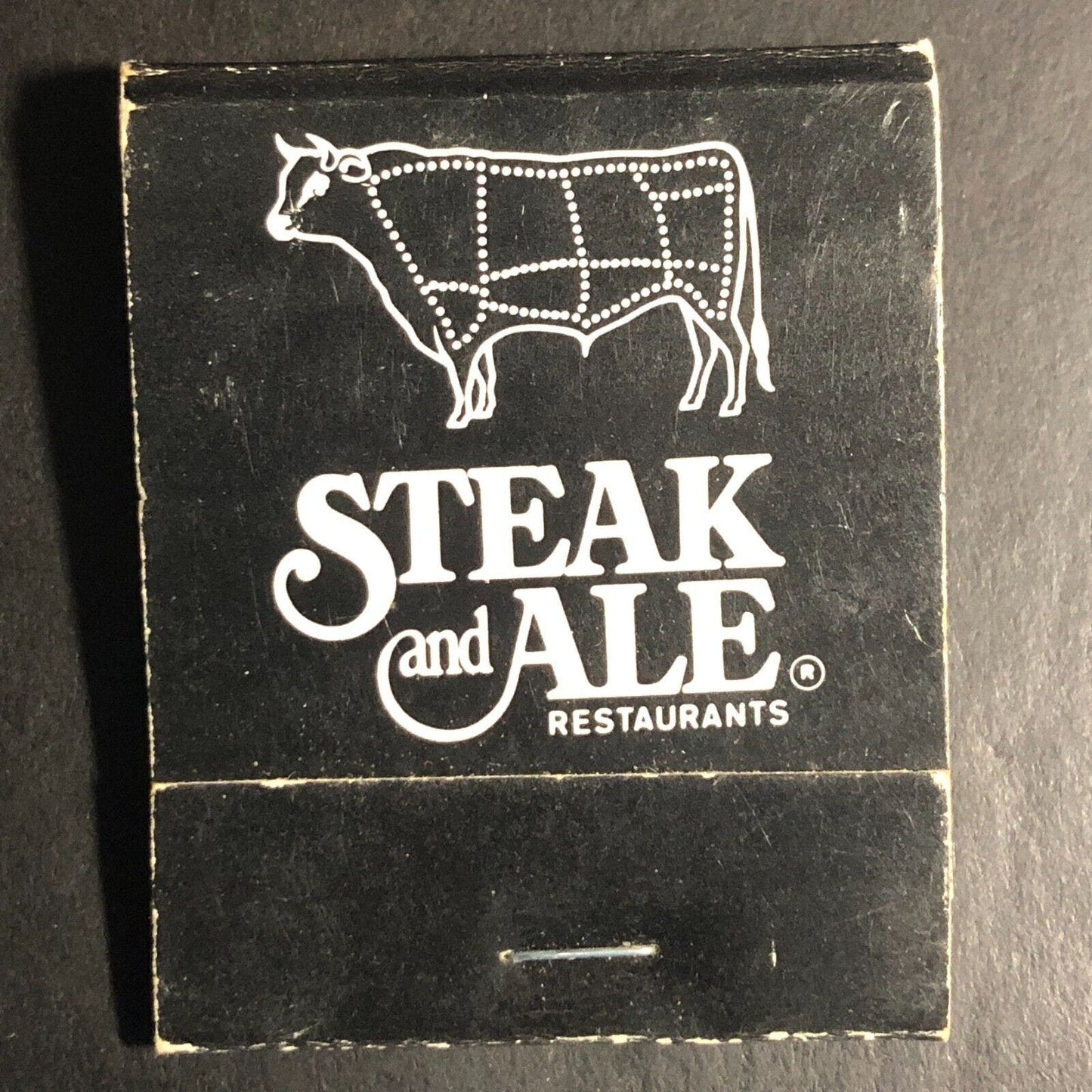 Steak and Ale / Jolly Ox Restaurants Full Matchbook c1974-84