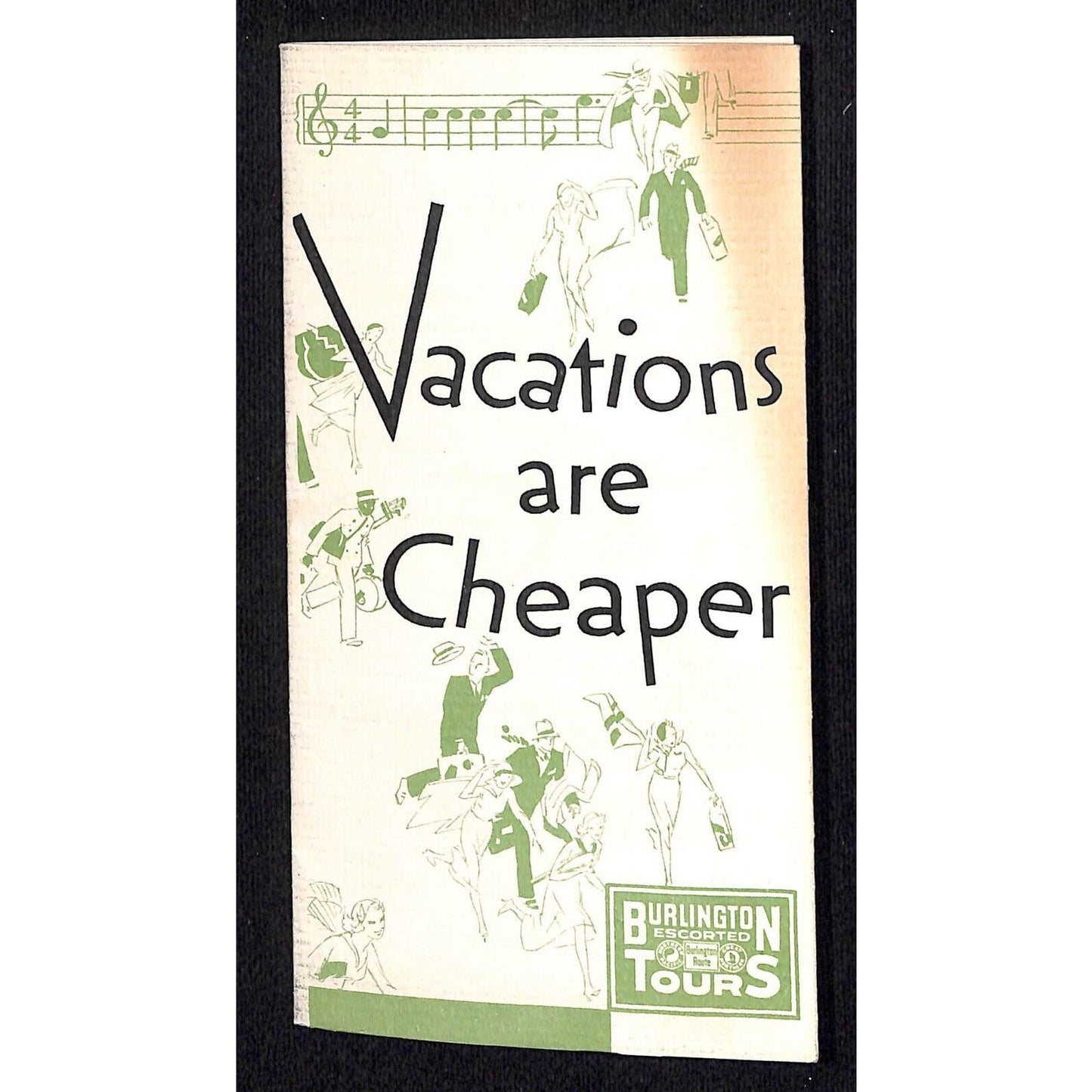Burlington Escorted Tours Brochure Vacations Are Cheaper 1934 Railroad w/ Rates