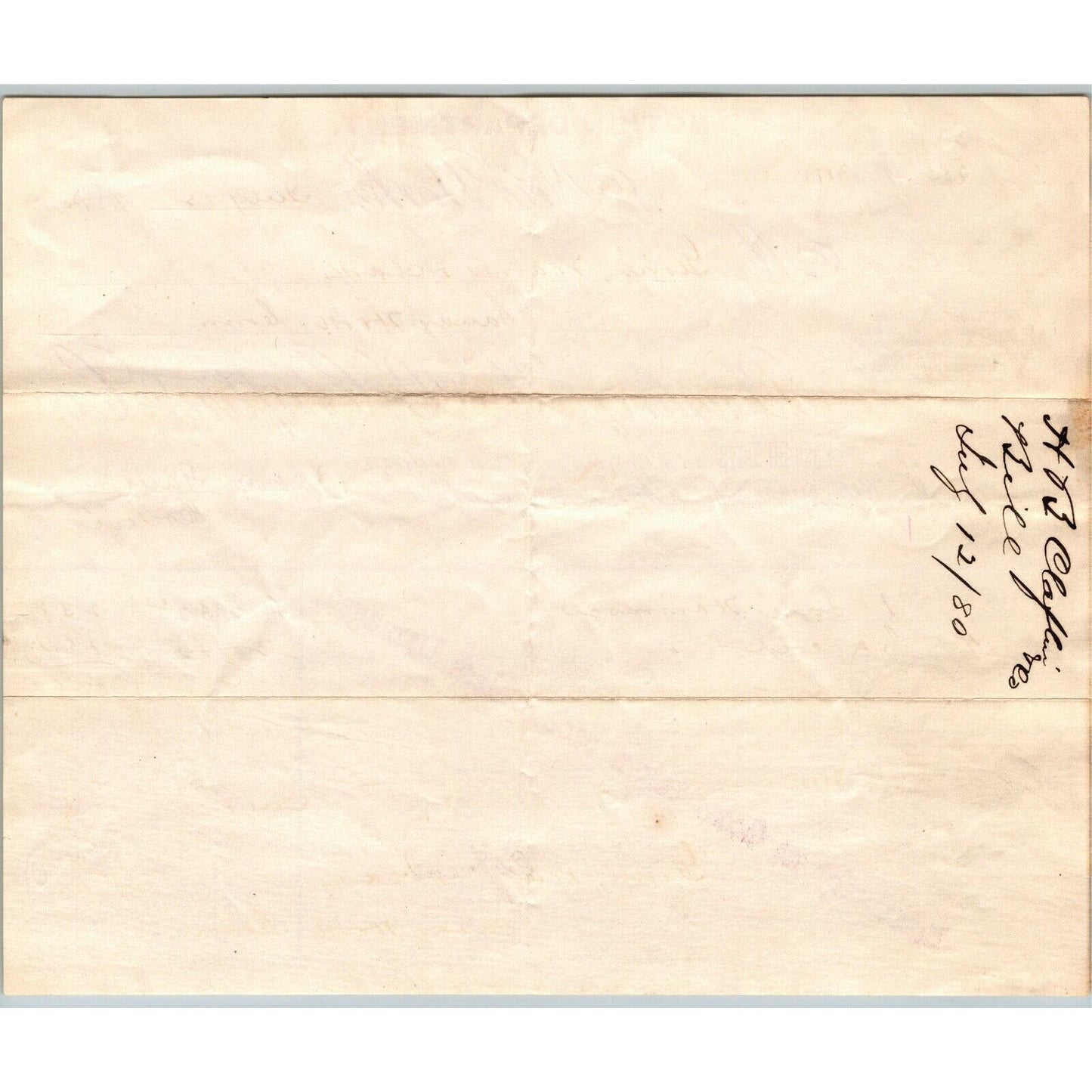 H.B. Claflin & Co. NY, NY to Glover, Warner & Clarke Sandy Hook Letterhead 1880