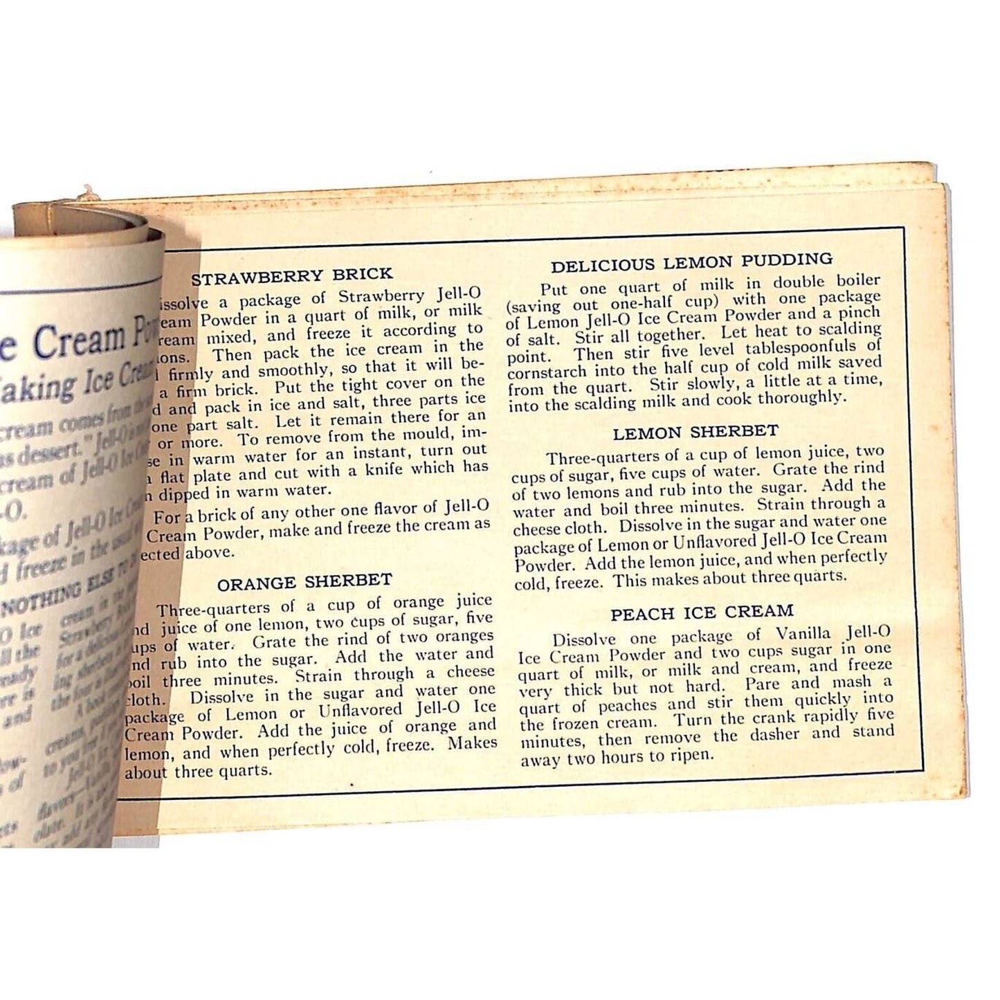 Jell-O Recipe Booklet "Polly Put the Kettle On" c1924 18pp. w/ Cats
