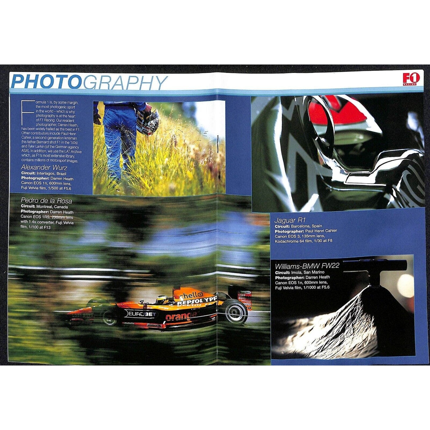 c2000 F1 Racing Magazine Photo Brochure 12pp