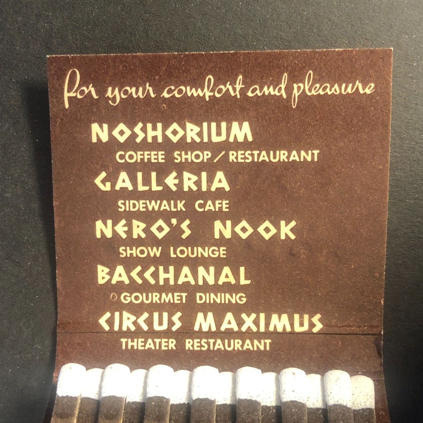 Caesars Palace Las Vegas Vintage Full Matchbook c1967-73