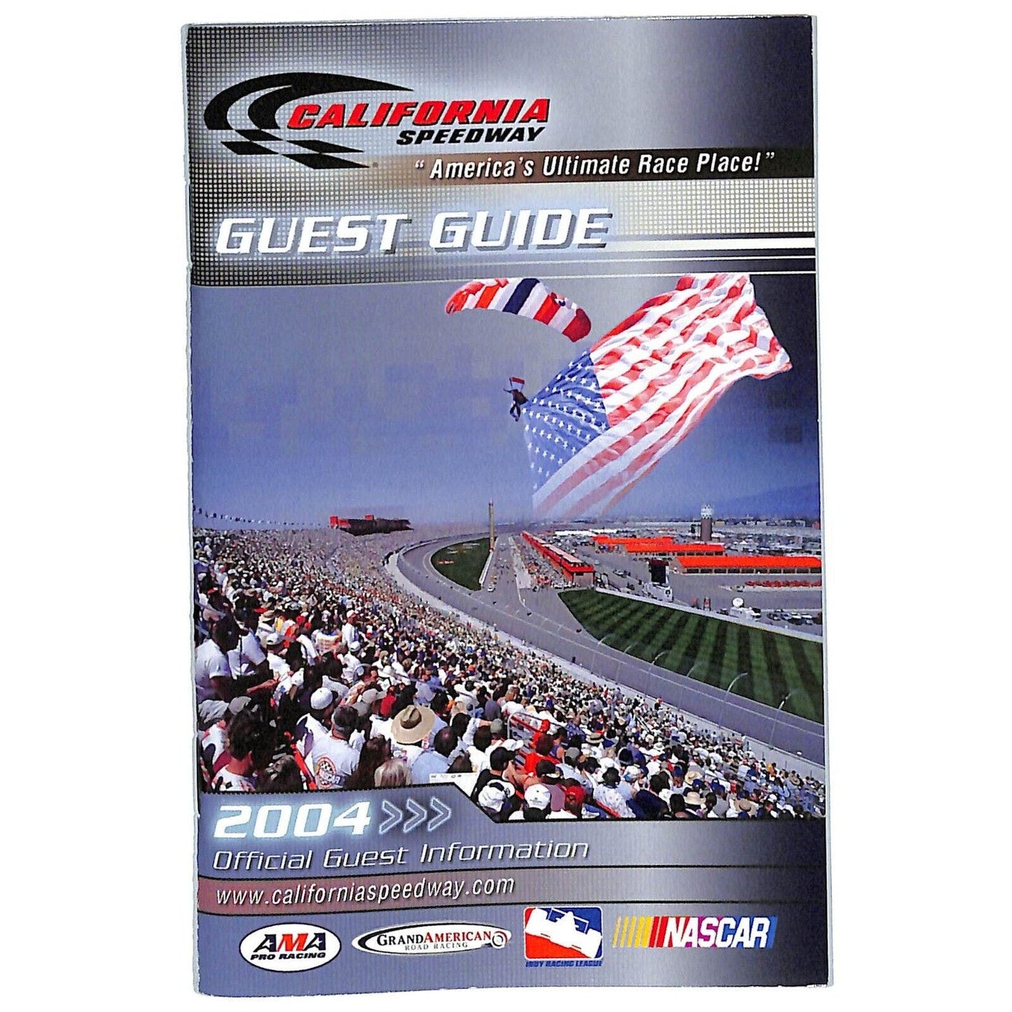 2004 California Speedway 3 3/4" x 6" Guest Guide Booklet 43+pp VGC Scarce
