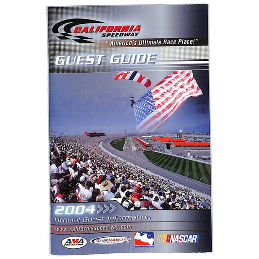 2004 California Speedway 3 3/4" x 6" Guest Guide Booklet 43+pp VGC Scarce