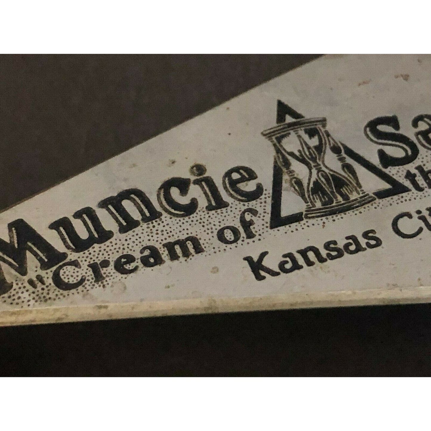 c1920's-30's 5" Muncie Sand Kansas City Trowel Advertising Letter Opener - VGC