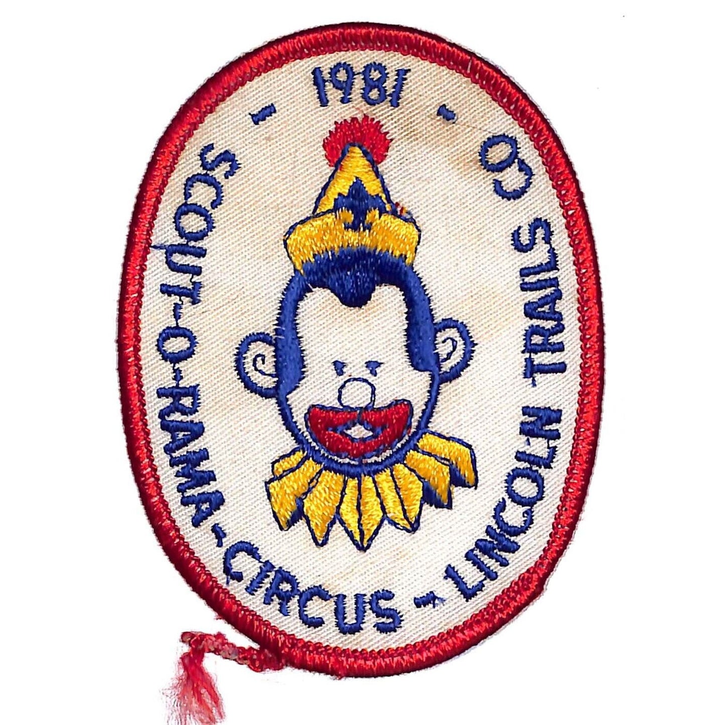 BSA Patch 1981 Scout-O-Rama-Circus Lincoln Trails Council Clown - Scarce