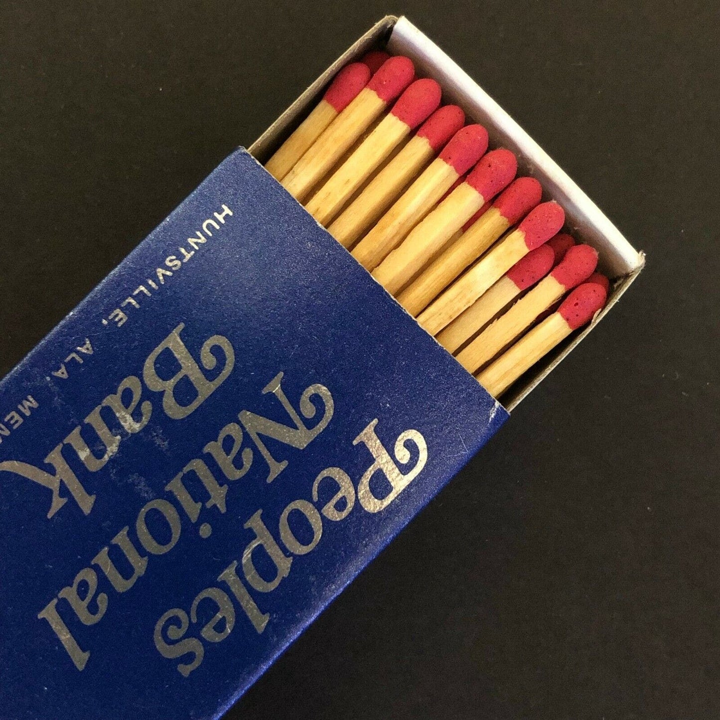 c1980's-90's Matchboxes / Matchbooks People's National Bank, Huntsville, ALA