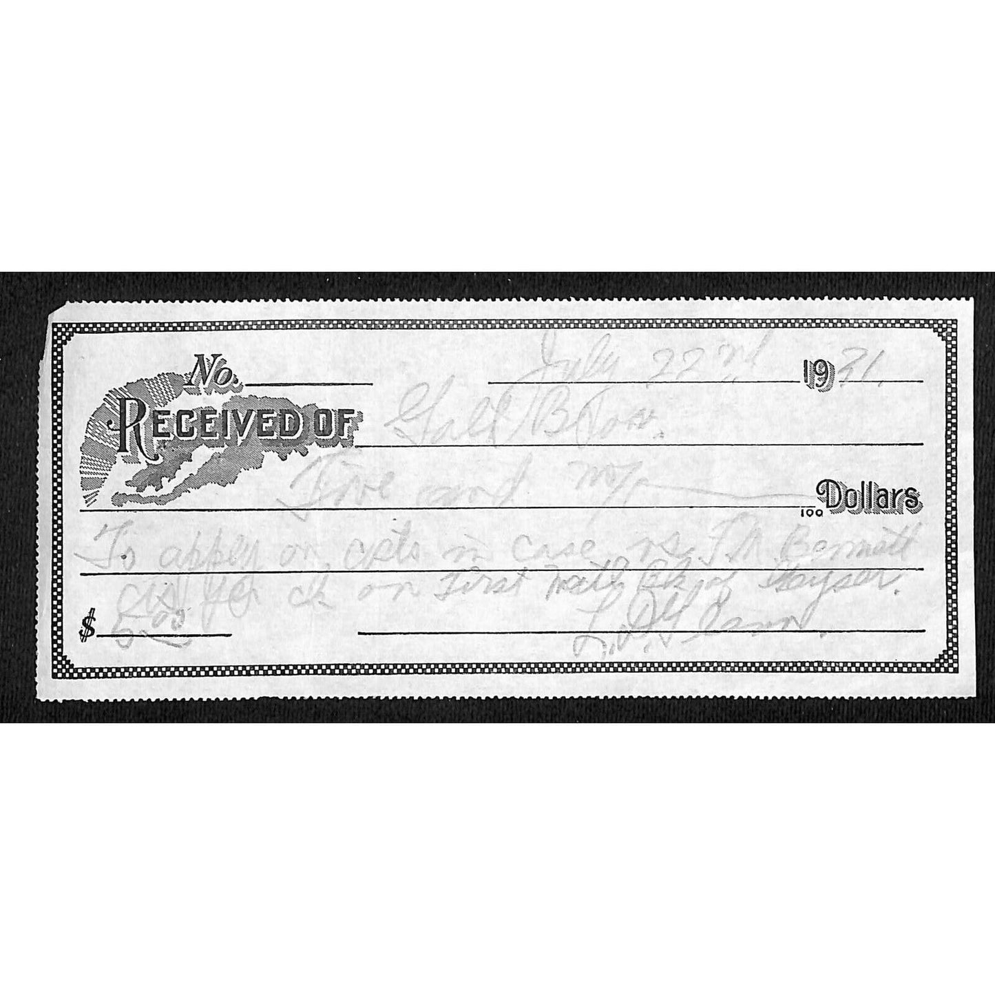 Galt Bros (Hardware Implements) Stanford Montana 1931 Receipt