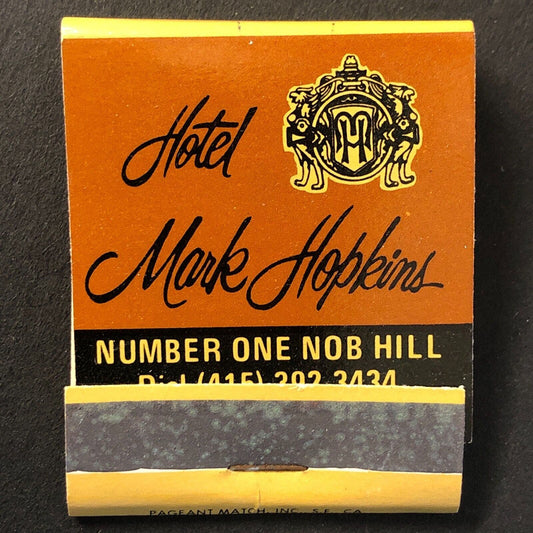 Hotel Mark Hopkins Nob Hill San Francisco Full Matchbook c1973 VGC