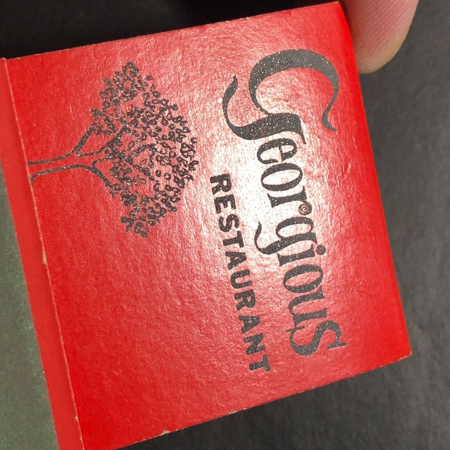 Georgious Restaurant Burbank, IL Full Matchbook c1960's-73 Scarce VGC