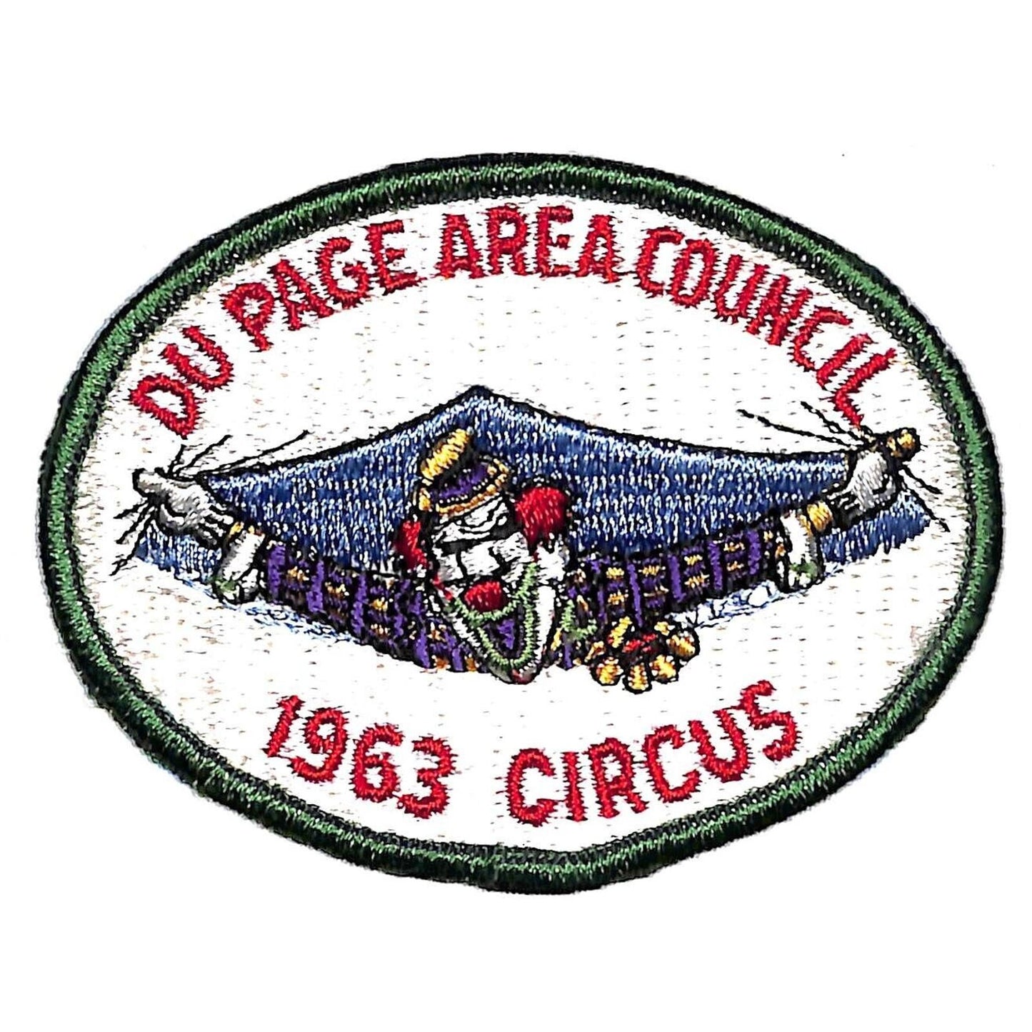 BSA Patch Du Page Area Council 1963 Circus Clown VGC Scarce