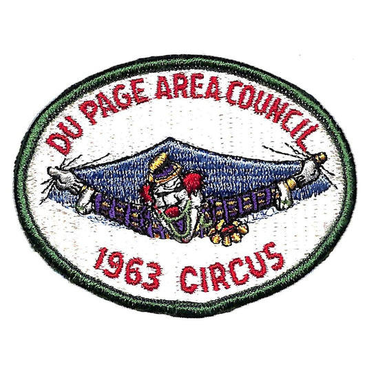 BSA Patch Du Page Area Council 1963 Circus Clown VGC Scarce