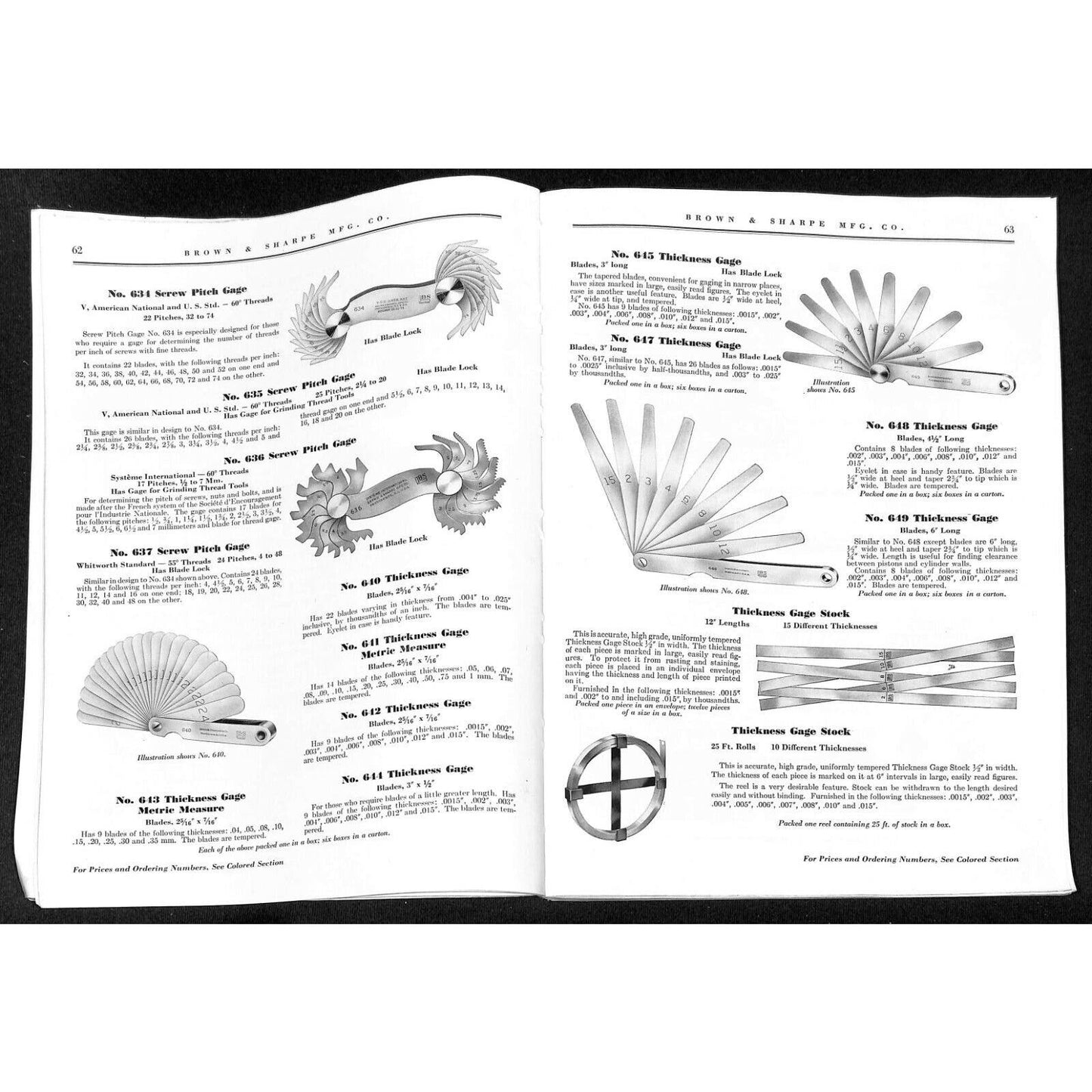 1951 Brown & Sharpe Small Tool Catalog No. 35 - 220pp Mid-City Hardware Chicago