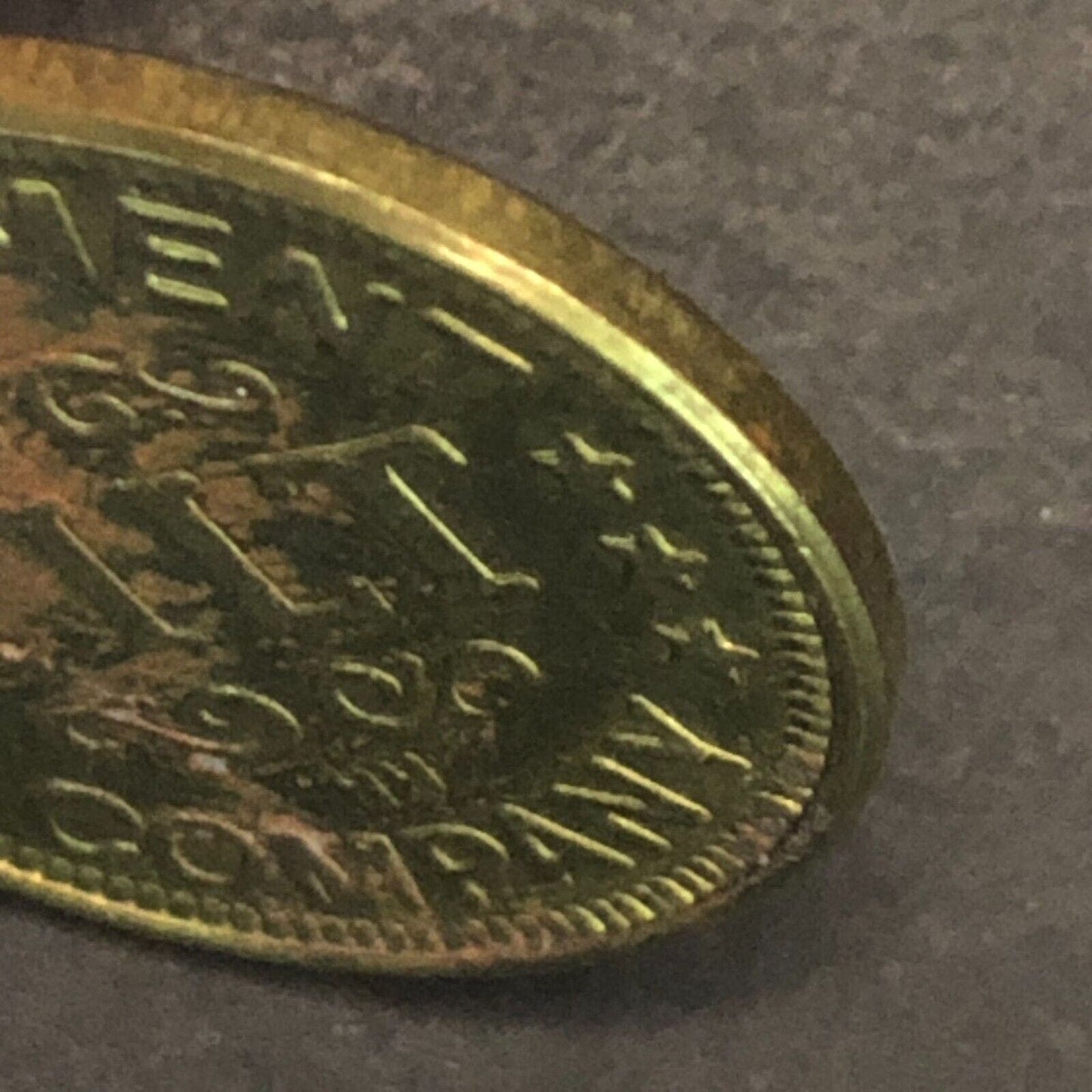 Amusement Company "Tilt" No Cash Value Token Brass 23mm