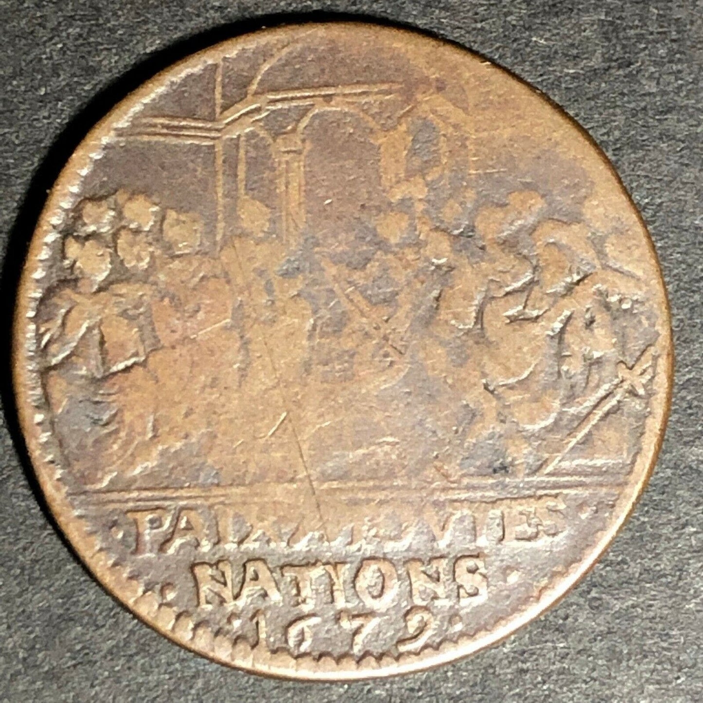 24.75mm Louis XIV Counter - Ben Fauver Coll.