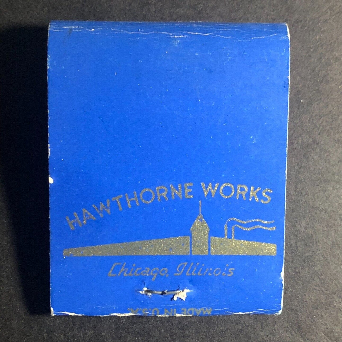 Western Electric Telephone Hawthorne Works Chicago Full Matchbook c1930's-40's