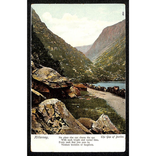 Irish Postcard "The Gap of Dunloe - Killarney" NP c1910-15