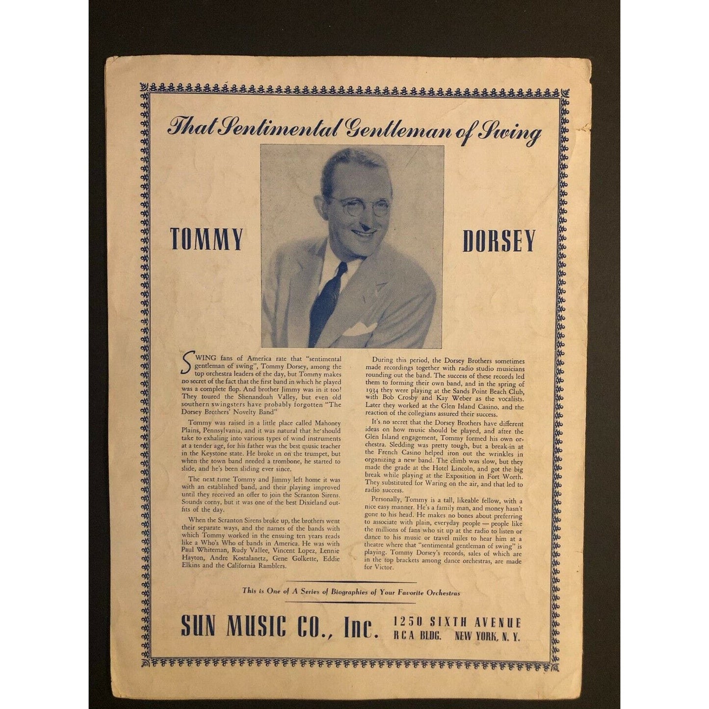 Vintage 1940's Sheet Music "I'LL Never Smile Again" Ruth Lowe