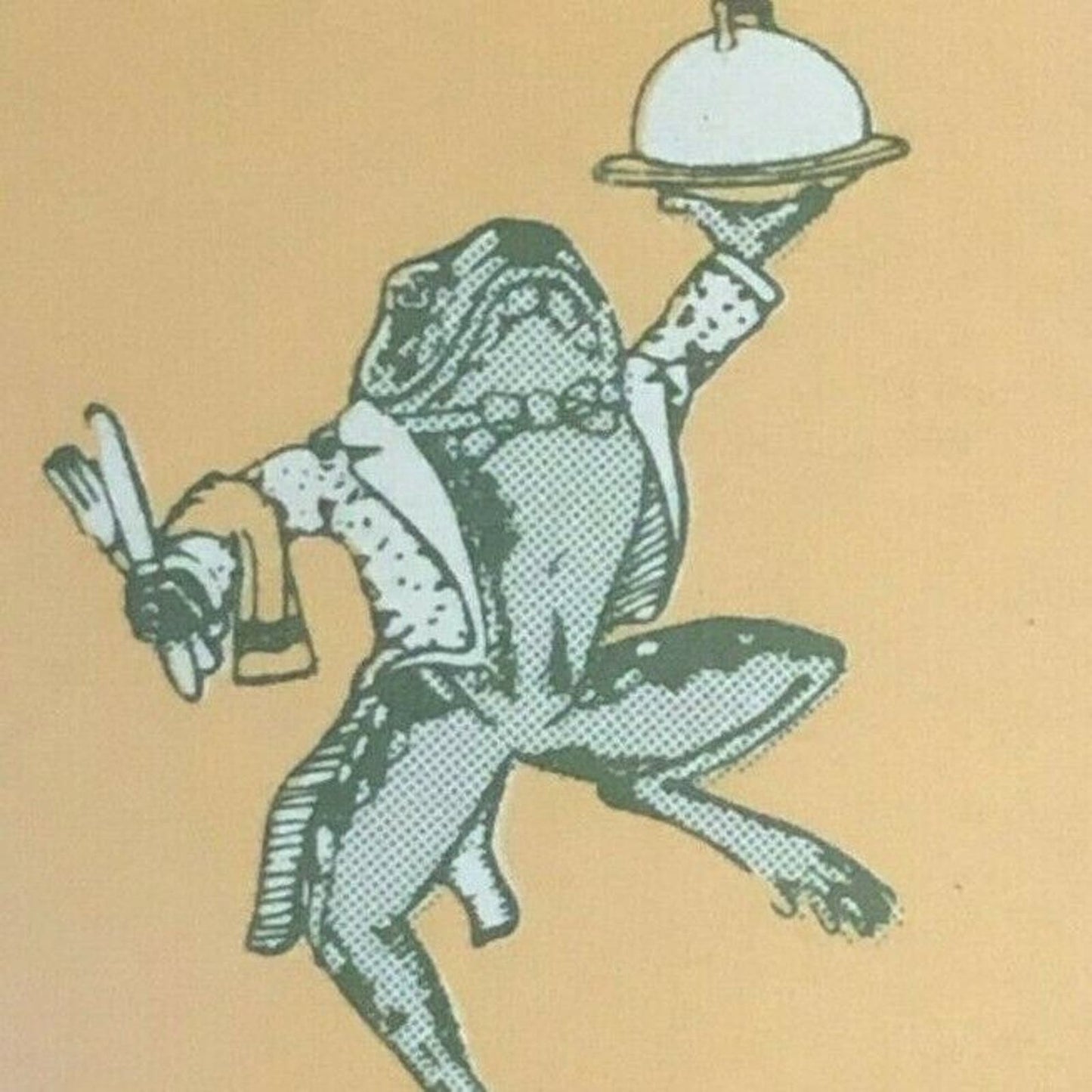 Vintage c1970's-80's Full Matchbook "The Reef" Frog as Waiter - Long Beach, CA