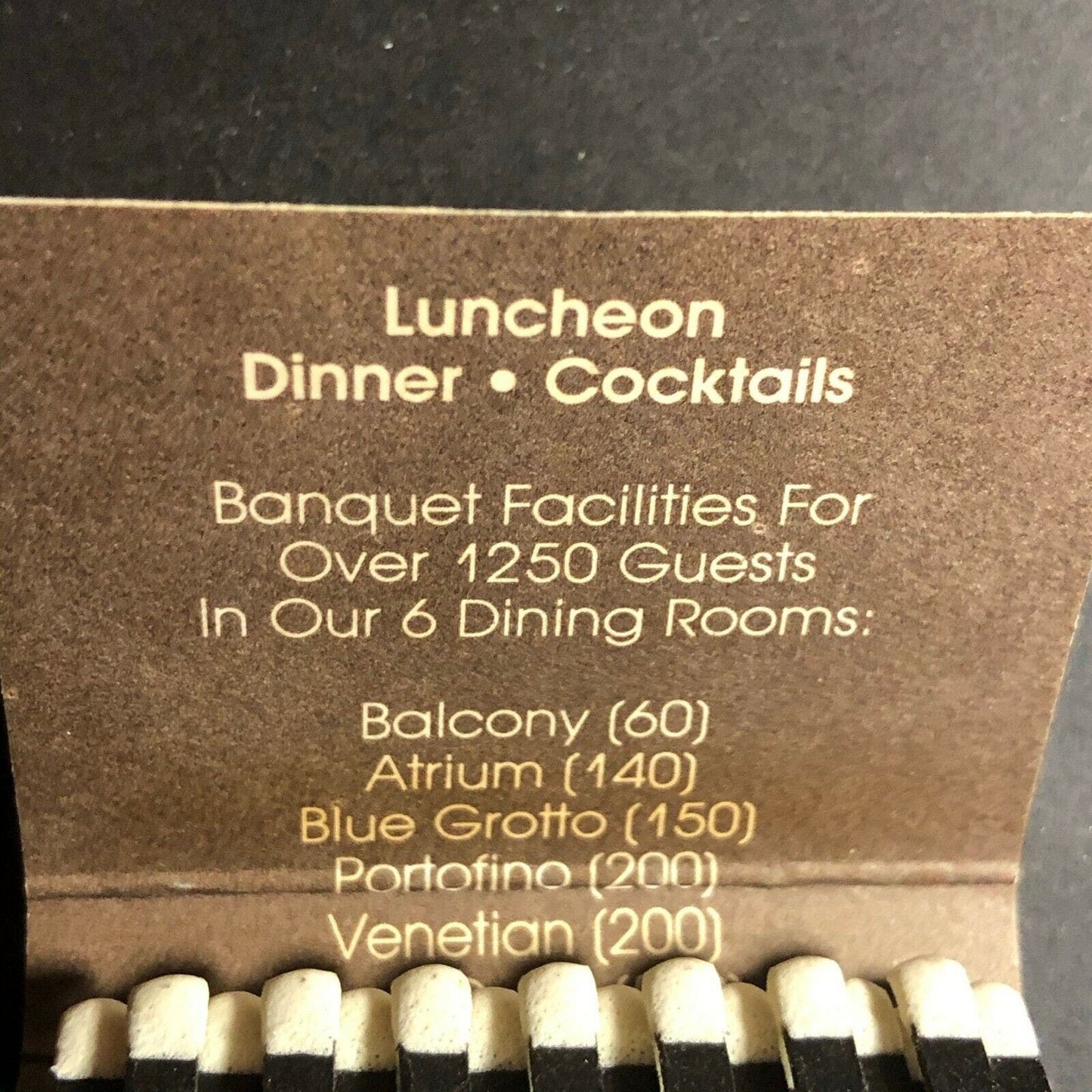 Scarce 1960's-70's Full Matchbook - "Villa Capri Restaurant" Wallingford, CT
