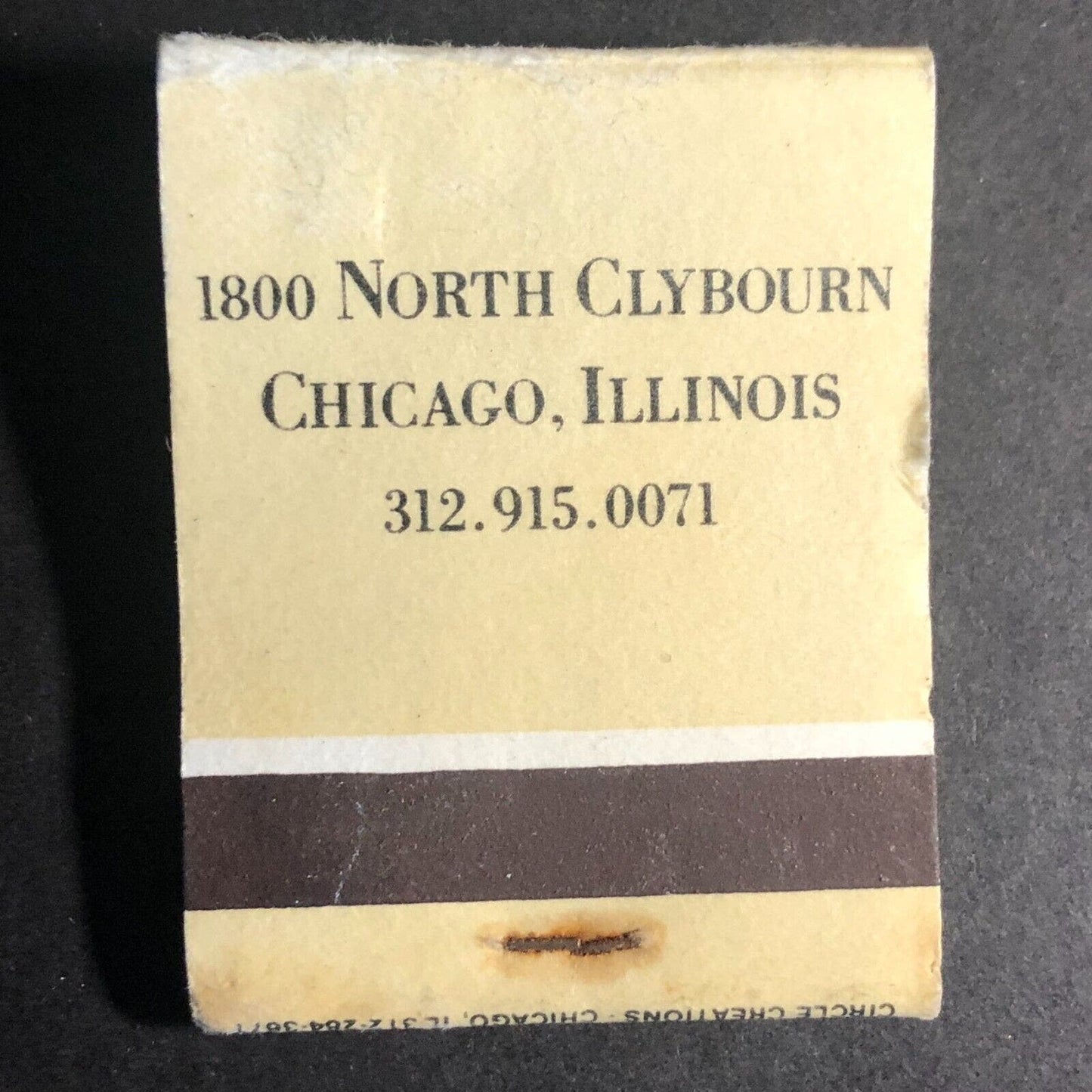 Goose Island Brewing Chicago Full Matchbook c1987-90's
