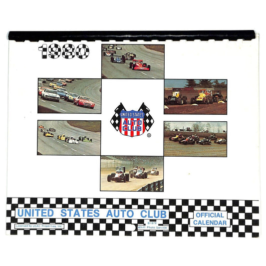 1980 USAC United States Auto Club Calendar - Unused VGC