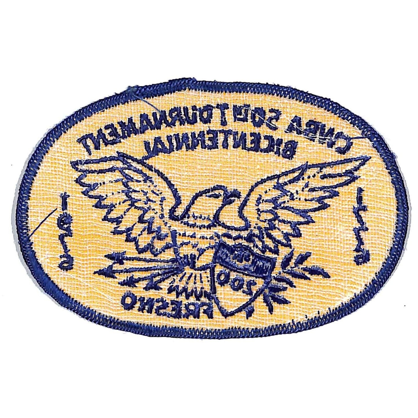 Fresno 1976 50th Tournament Bicentennial CWBA Embroidered Bowling Patch