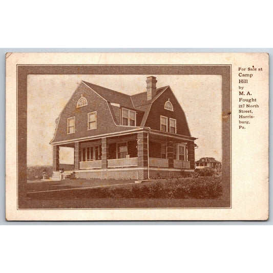 217 North Street Harrisburg, PA House for Sale RPPC* Advertising Postcard c1910
