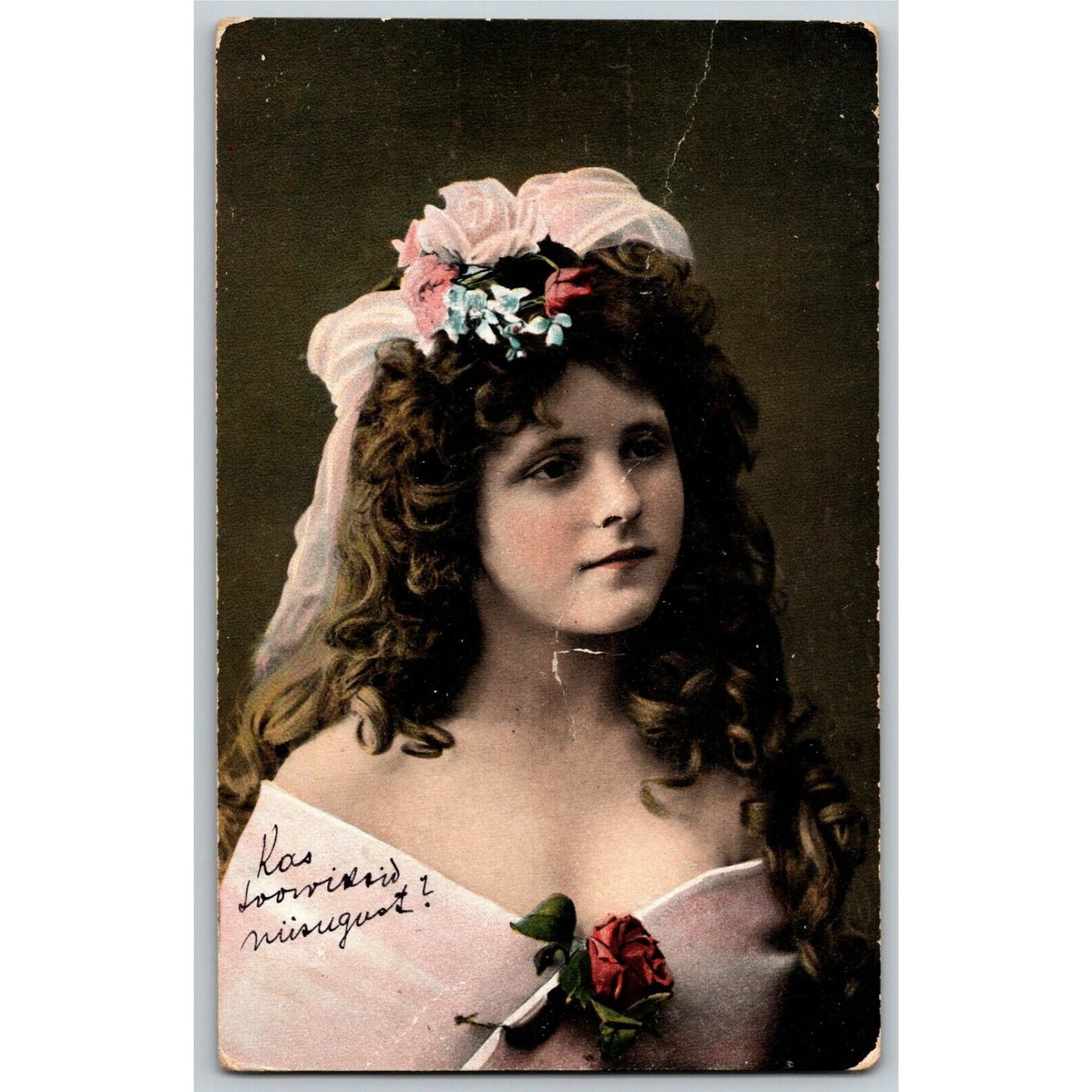 c1910 Vintage Russian RPPC* Theatre / Stage / Screen Actress Postcard (4385)