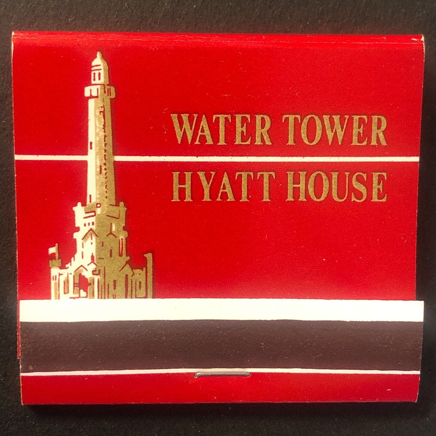 Water Tower Hyatt House Chicago, IL Vintage Full Matchbook c1966-73 VGC