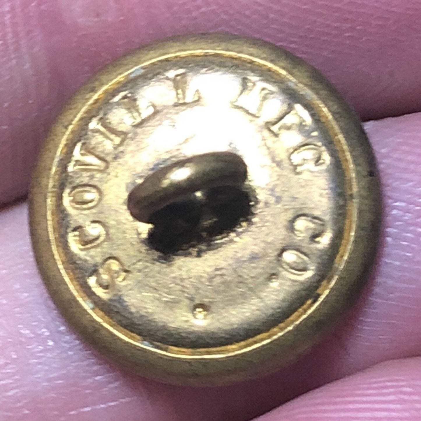 New York New Haven Hartford NH Railroad Brass Uniform Button 1/2" Scovill